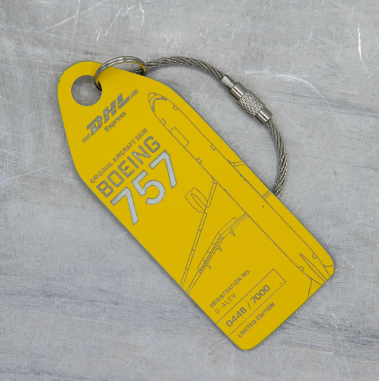 Aviationtag DHL Express Boeing 757 - D-ALEW Yellow