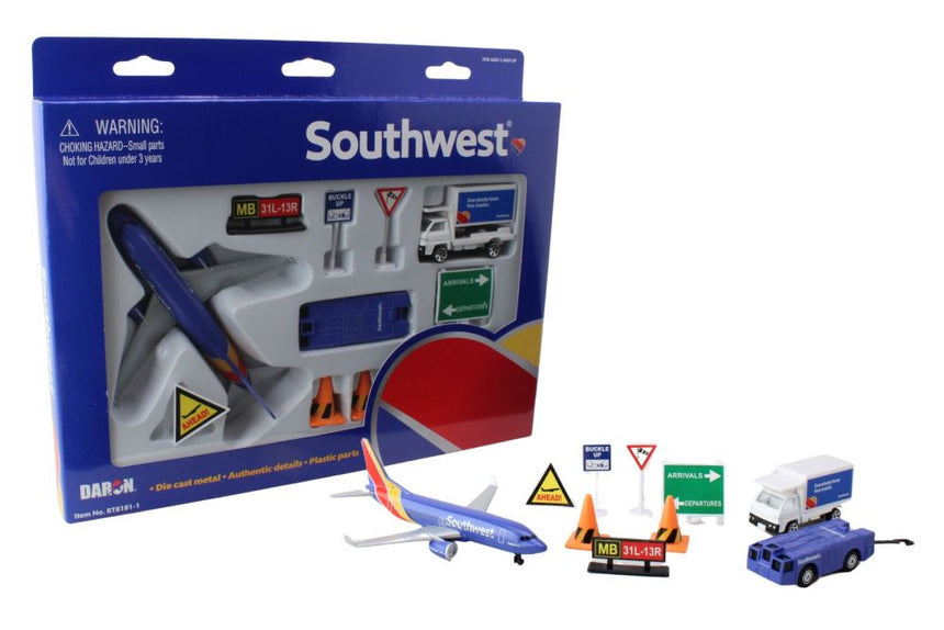 Southwest Airlines Model Airport Play Set Toy PP-RT8181