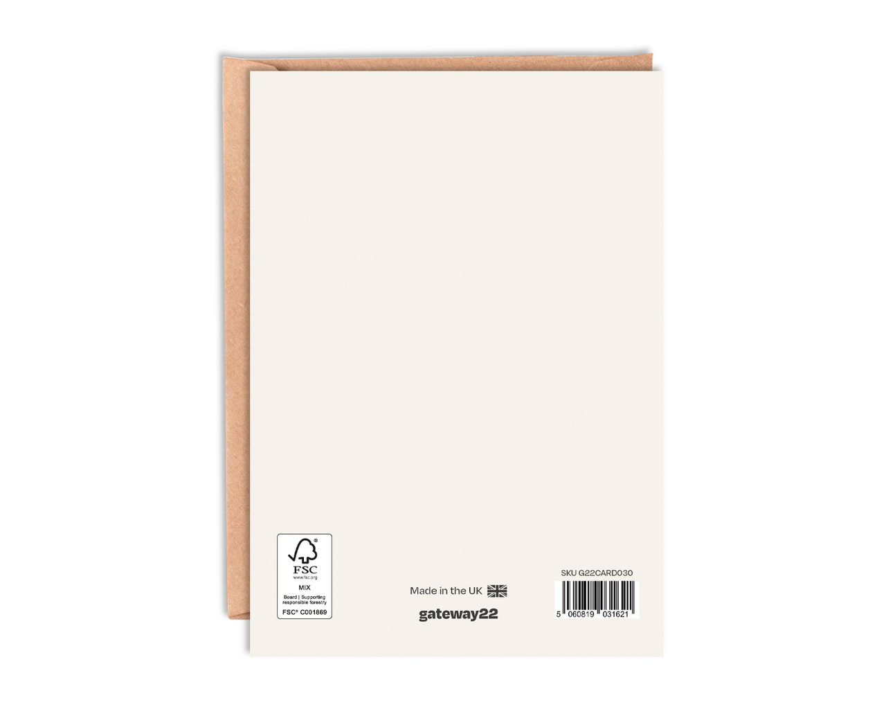 Surfboard Birthday Card With Envelope