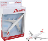 Swiss Airbus A340 Airplane Model Toy