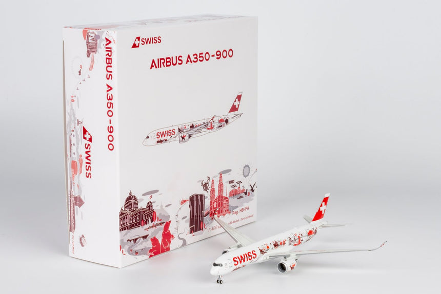 NG Models Swiss "Wanderlust" Airbus A350-900 HB-IFA 1/400 Aircraft Scale Model