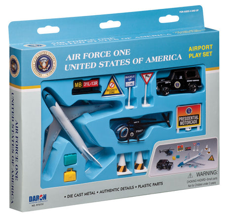 Air Force One Model Airport Play Set Toy
