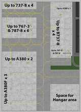AMS 1/400 Scale Two Sheet Paper Airport Mat