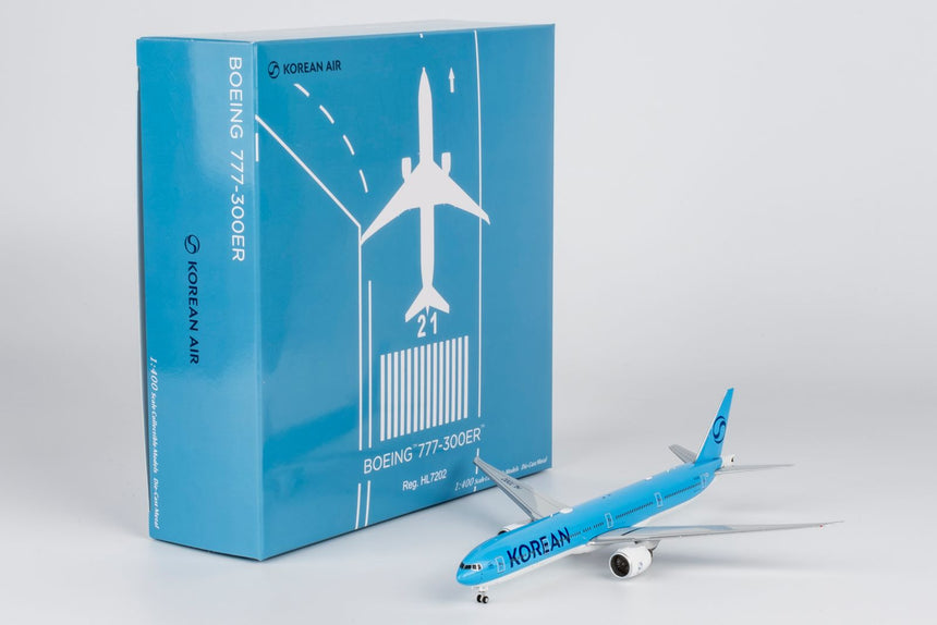 NG Models Korean Air (2025's livery) Boeing 777-300ER HL7202 1/400 Aircraft Scale Model