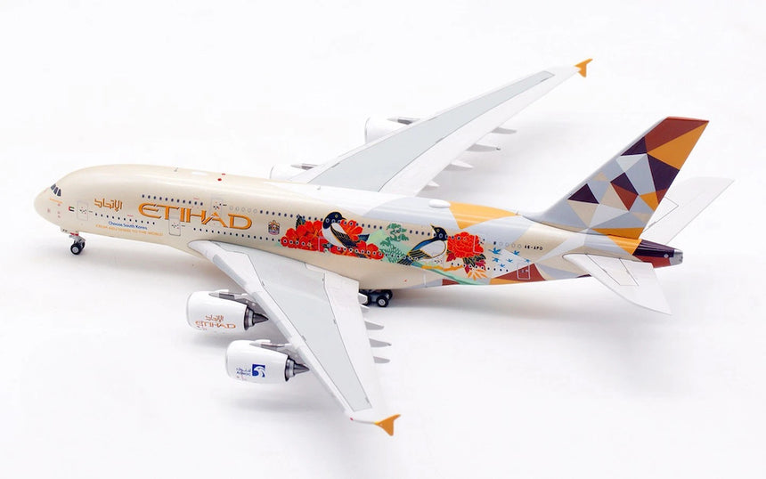 Aviation400 Etihad Airways "Choose South Korea" A6-APD detachable gear Airbus A380-800 1/400 Aircraft Scale Model