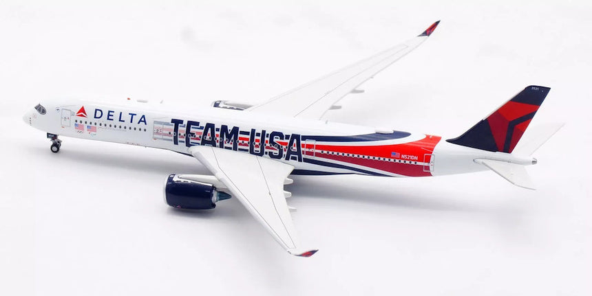 Aviation400 Delta Air Lines Airbus A350-941 Team USA N521DN (with detachable gear) 1/400 Scale