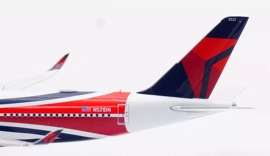 Aviation400 Delta Air Lines Airbus A350-941 Team USA N521DN (with detachable gear) 1/400 Scale