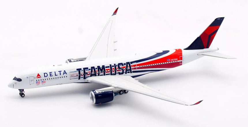 Aviation400 Delta Air Lines Airbus A350-941 Team USA N521DN (with detachable gear) 1/400 Scale