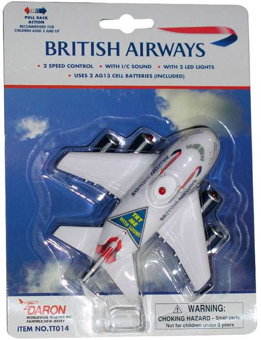 British Airways Pullback with Light & Sound Airplane Model Toy