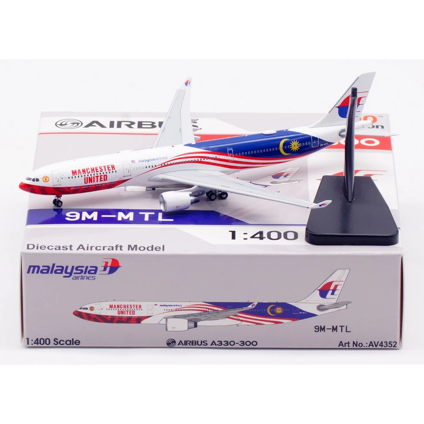 Aviation400 Malaysia Airlines Airbus A330-323 "MU" 9M-MTL 1/400 Aircraft Scale Model