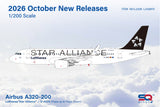 SQ Wings Lufthansa Airbus A320 D-AIZN "Star Alliance" 1/200 Aircraft Scale Model