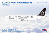 SQ Wings Lufthansa Airbus A320 D-AIZM Flaps Down "Star Alliance" 1/200 Aircraft Scale Model