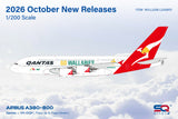 SQ Wings Qantas Airbus A380 VH-OQH "Go Wallabies" 1/200 Aircraft Scale Model