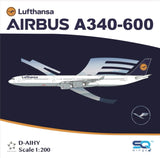SQ Wings Lufthansa Airbus A340-600 D-AIHY 1/200 Aircraft Scale Model