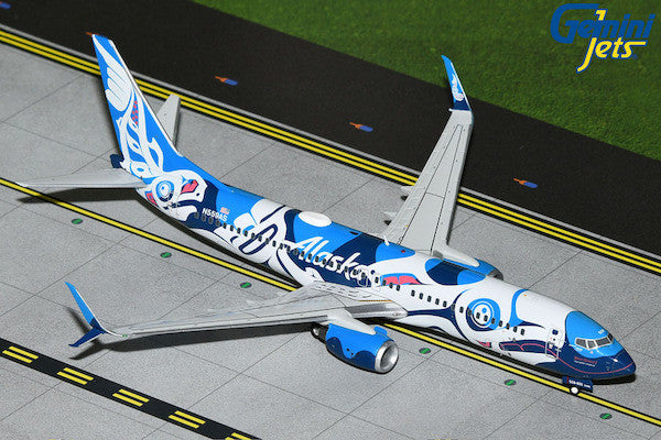 GeminiJets Alaska Airlines Boeing 737-800S N559AS "Xaat Kwaani/Salmon People" 1/200 Scale