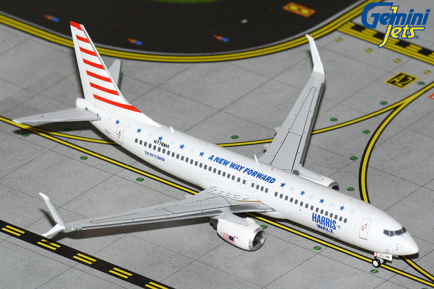 GeminiJets Harris-Walz Campaign B737-800W N778MA 1/400 GJKAI2322