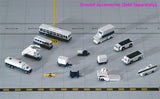 Gemini Jets Airport Accessories GSE 14 Piece Set 1/400 Scale