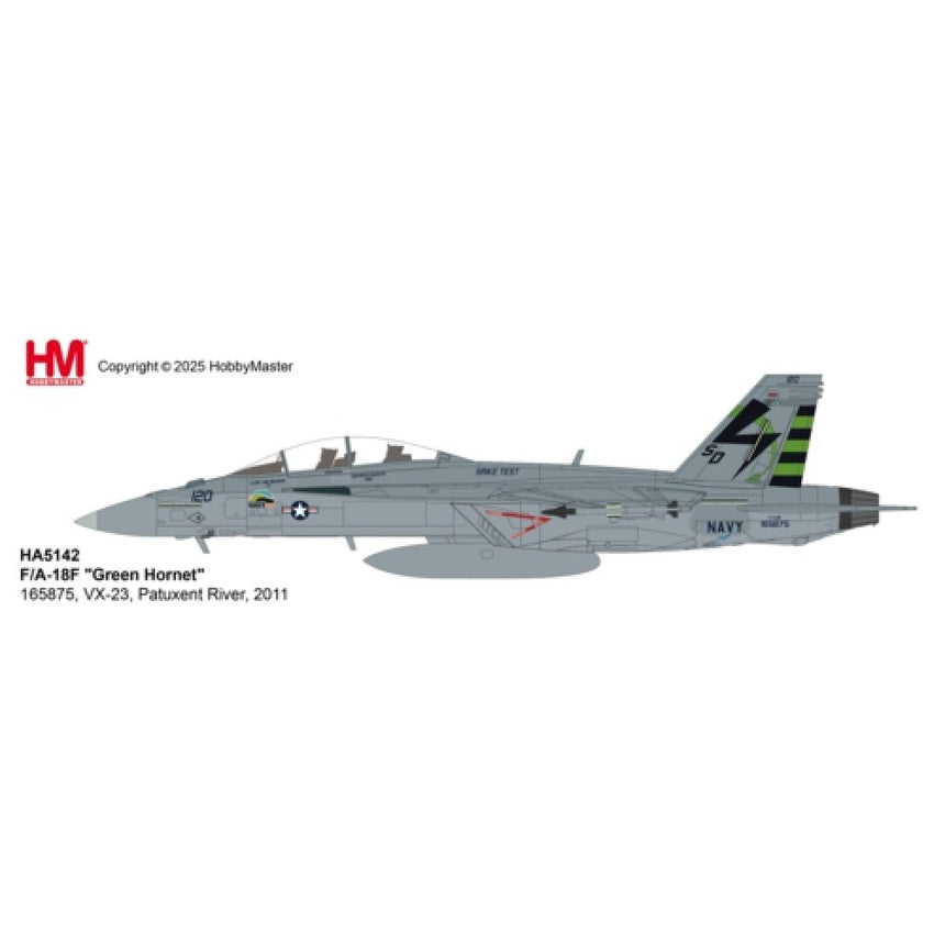 Hobby Master F/A-18F "Green Hornet" 165875, VX-23, Patuxent River, 2011 1/72 Scale