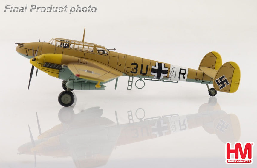 Hobby Master BF 110E-2 3U+AR, 7./ZG 26, Italy 1941 (special weathered version) 1/72 Scale