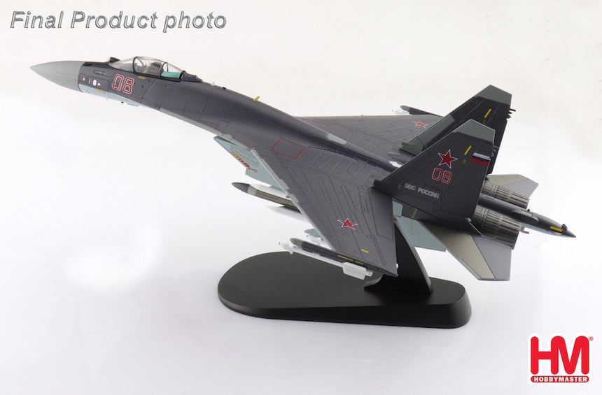 Hobby Master Su-35S Flanker E Red 08/RF-93648, Russian Air Force Zhuhai Jiwan Airport, 2014 1/72 Scale