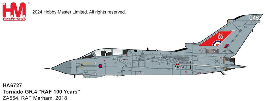 Hobby Master Tornado GR. 4 “RAF 100 Years” ZA554, RAF Marham, 2018 1/72 Scale
