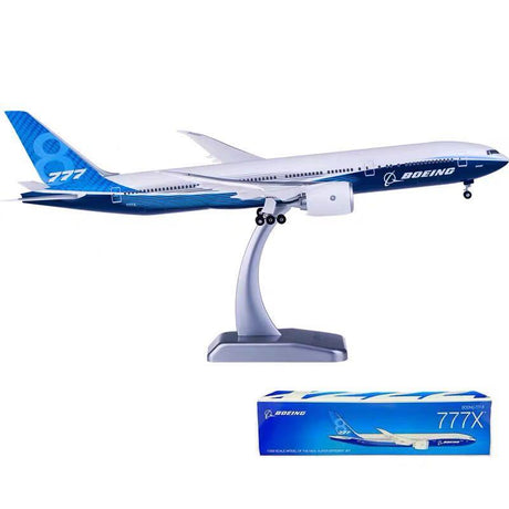 Hogan Boeing 777-8F Boeing House Colors (with Plastic Stand and Folded Wings) 1/200 Scale