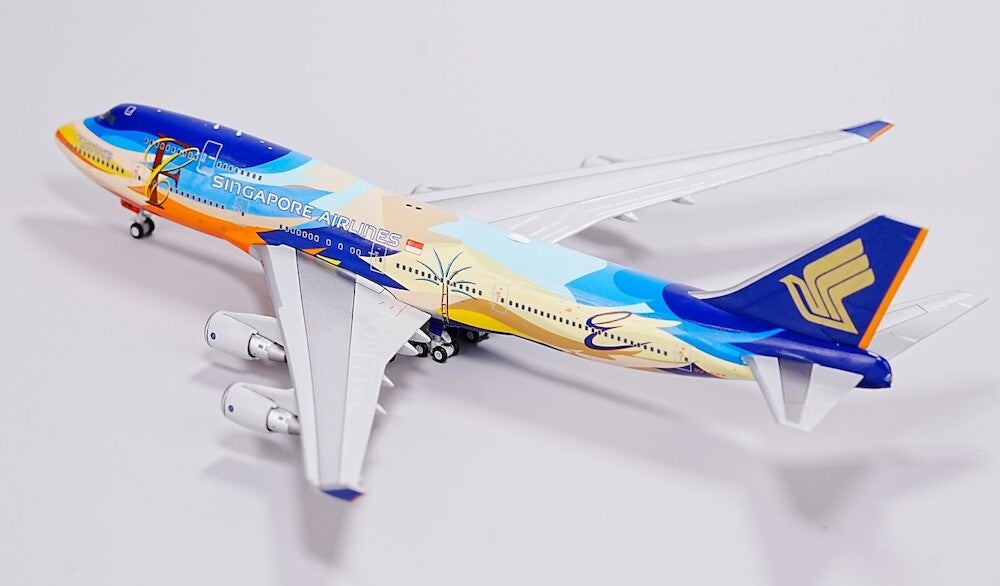 レア物！！SINGAPORE AIRLINE BOEING747-400模型 HX Models Singapore Airlines Boeing 747-400 9V-SPK 