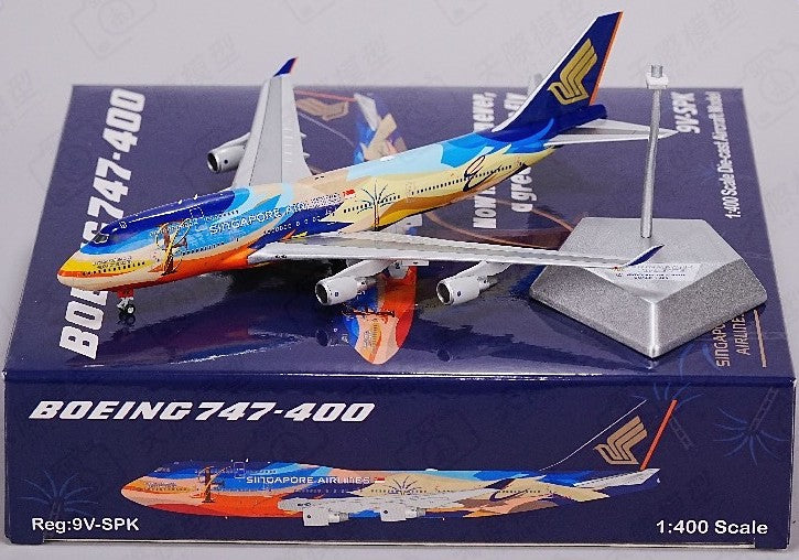 HX Models Singapore Airlines Boeing 747-400 9V-SPK 