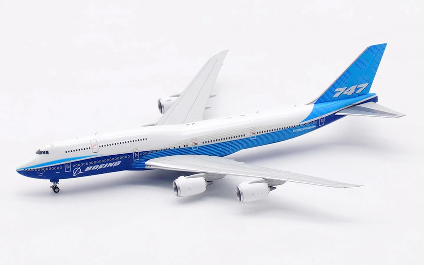 HX Models Boeing Company B747-8 Blue "House livery" 1/400 Aircraft Scale Model