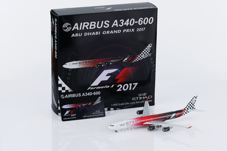 HX Models Etihad Airways A340-642 A6-EHJ "Abu Dhabi GP 2017" Standard Version 1/400 Scale