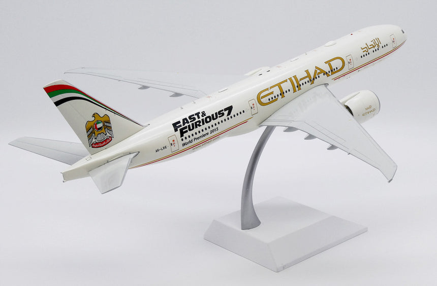 JC Wings Etihad Airways Boeing 777-200LR (A6-LRE) "Fast & Furious 7" 1/200 Aircraft Scale Model