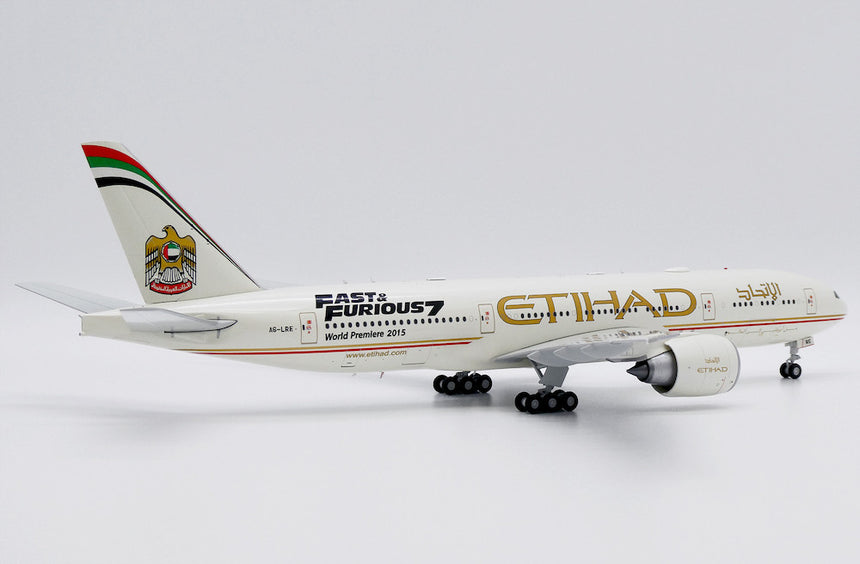 JC Wings Etihad Airways Boeing 777-200LR (A6-LRE) "Fast & Furious 7" 1/200 Aircraft Scale Model