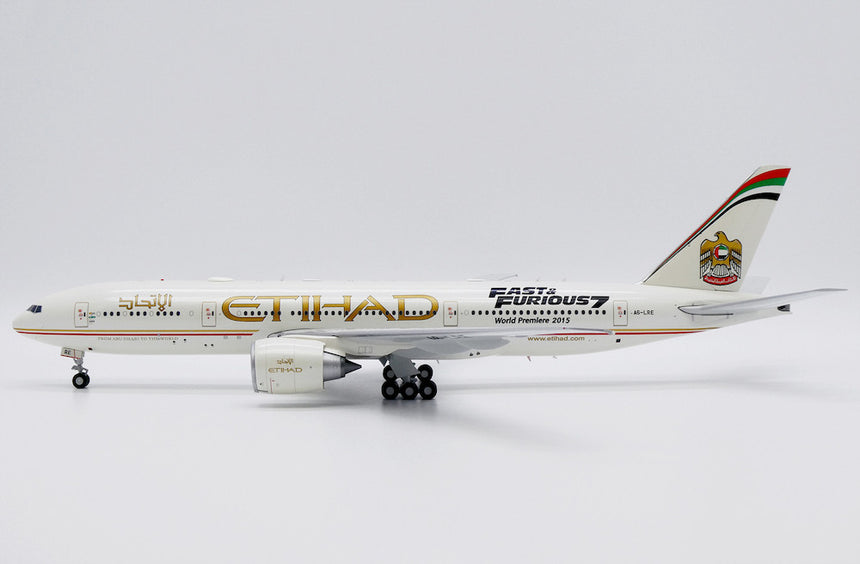 JC Wings Etihad Airways Boeing 777-200LR (A6-LRE) "Fast & Furious 7" 1/200 Aircraft Scale Model
