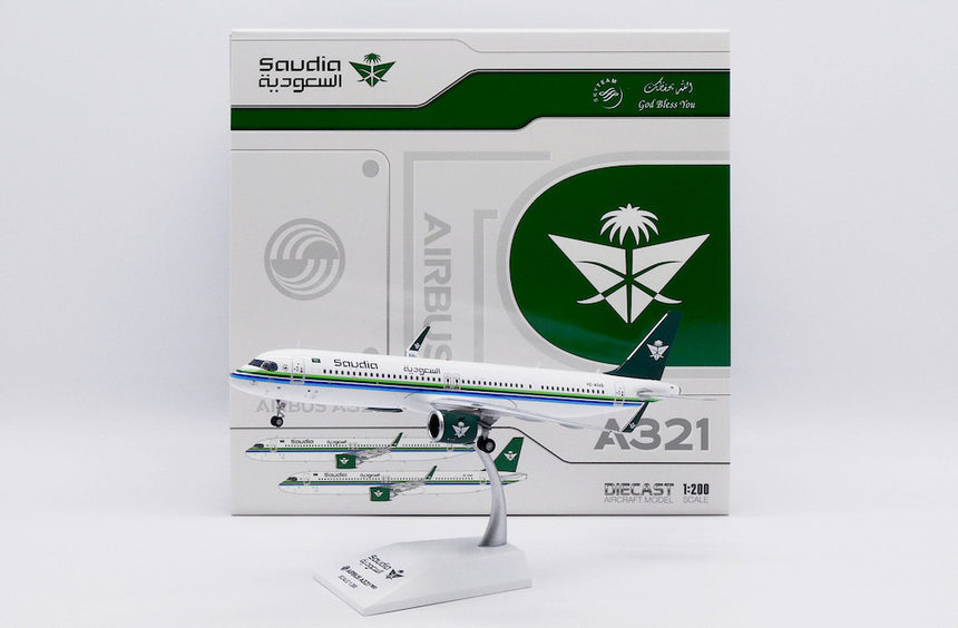 JC Wings Saudi Arabian Airlines Airbus A321NEO (HZ-ASAD) 1/200 Scale