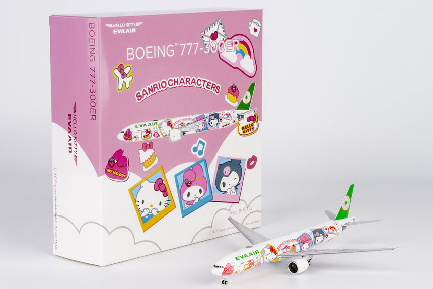 NG Models Eva Airways Jet Boeing 777-300ER B-16722 1/400 Scale