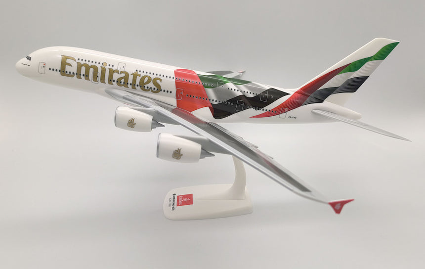 PPC Models Emirates Airbus A380 A6-EVG Flags Livery 1/200 Aircraft Scale Model