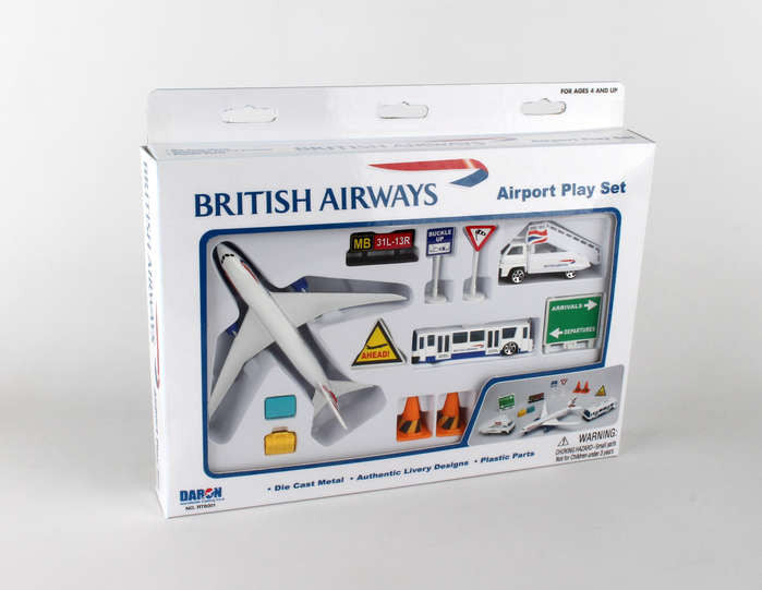Premier Planes British Airways Model Airport Playset Toy PP