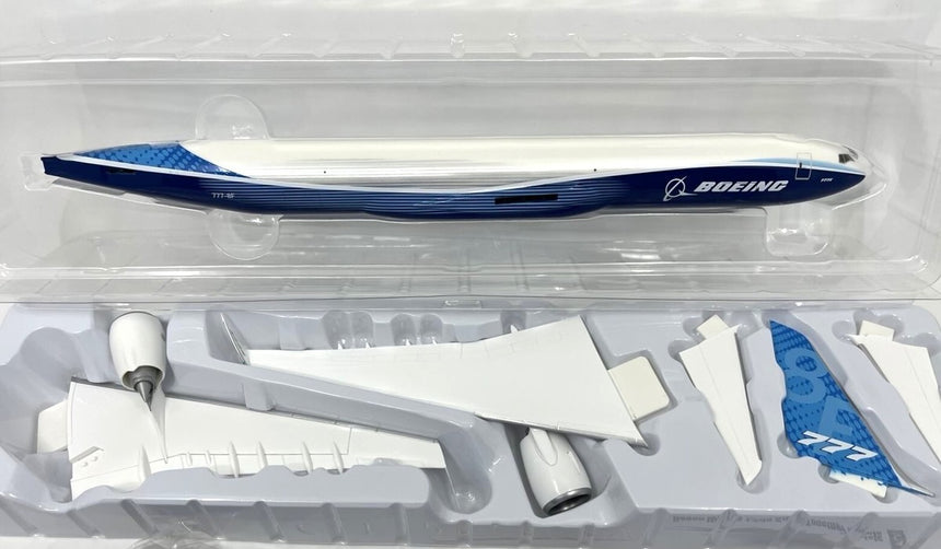 Hogan Boeing 777-8F Boeing House Colors (with Plastic Stand and Folded Wings) 1/200 Scale