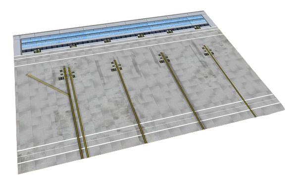 AMS Airport Paper Mat for Narrow-Body (with terminal) 1/200 - Aircraft ...