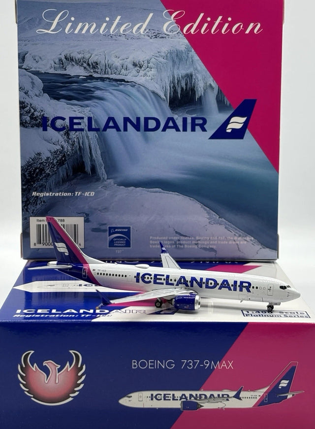 Phoenix Icelandair Boeing 737-900Max Purple Tail TF-ICD 1/400