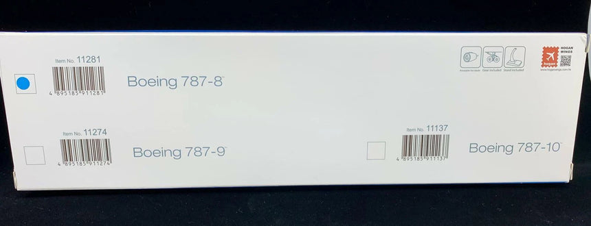 Hogan Boeing House Colors Boeing 787-8 1/200 Scale