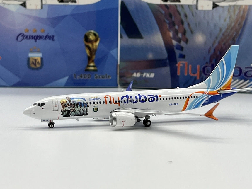 Phoenix FlyDubai Boeing 737-800Max A6-FKB 1/400 Aircraft Scale Model