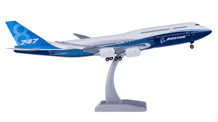 Hogan Boeing House Colors Boeing 747-8 Blue 1/200 Aircraft Scale Model