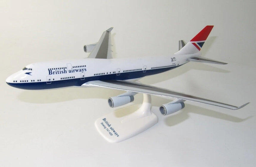 British Airways Snap-fit Boeing 747-400 Negus 1/250 Aircraft Scale Model