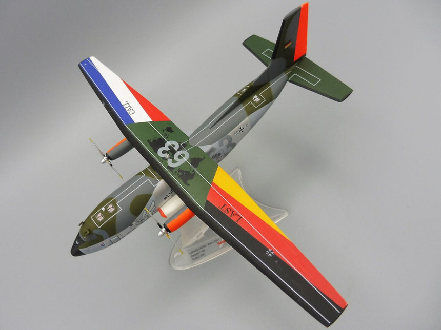 Herpa Luftwaffe Transall C-160 - LTG 63 / Air Transport Wing, Hohn Air Base “Retro Brummel” - Transall Fly-out 2021 1/200 Scale