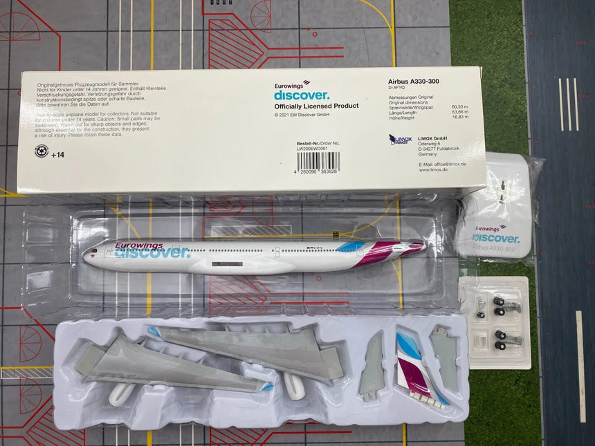 Hogan Eurowings Discover Airbus A330-300 D-AFYQ 1/200 Aircraft Scale Model