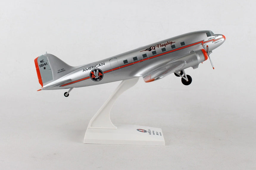 SkyMarks American Airlines Dc-3 W/Gear Flagship Tulsa 1/80 Scale
