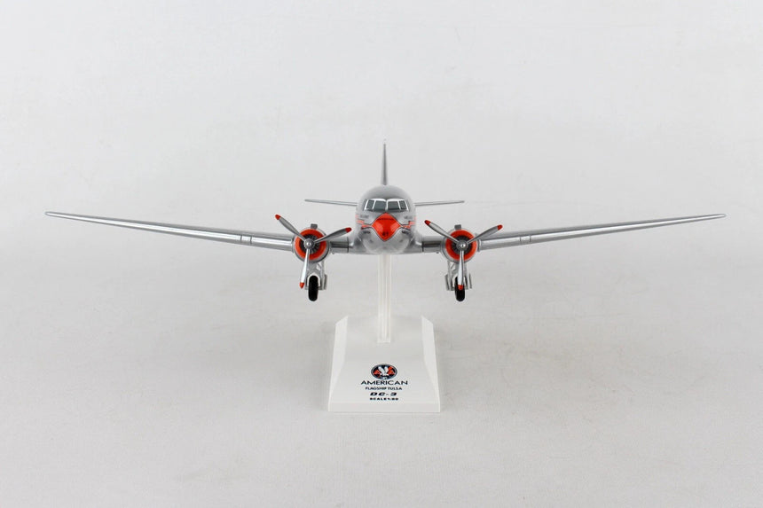 SkyMarks American Airlines Dc-3 W/Gear Flagship Tulsa 1/80 Scale
