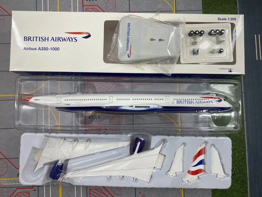Hogan British Airways Airbus A350-1000 G-XWBH 1/200 Aircraft Scale Model