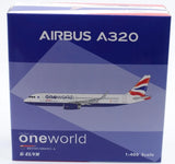 Phoenix British Airways Airbus A320 One World G-EUYR 1/400 Aircraft Scale Model